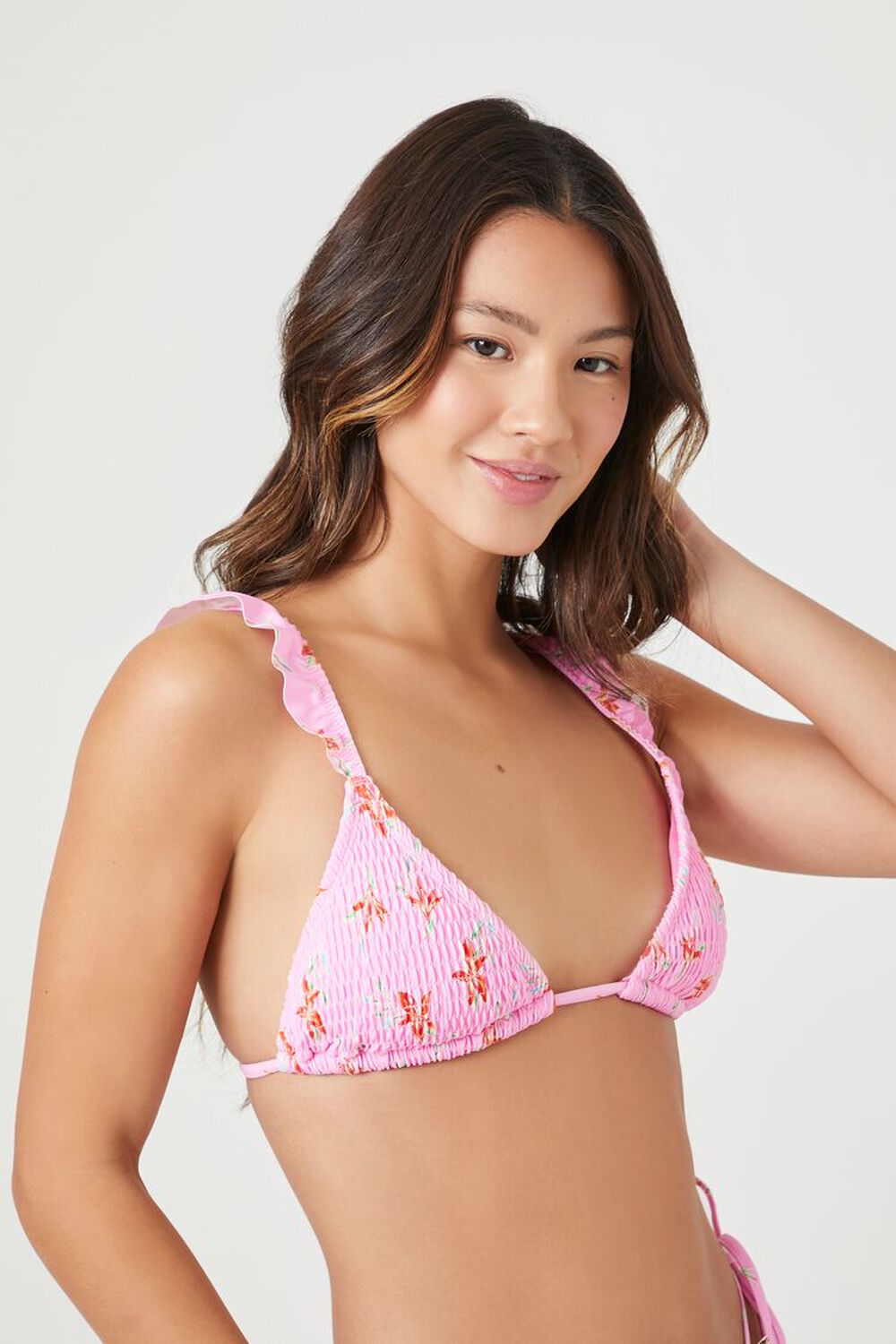 Ditsy Floral Print Bikini Top